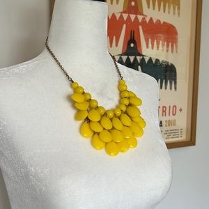 Yellow statement necklace